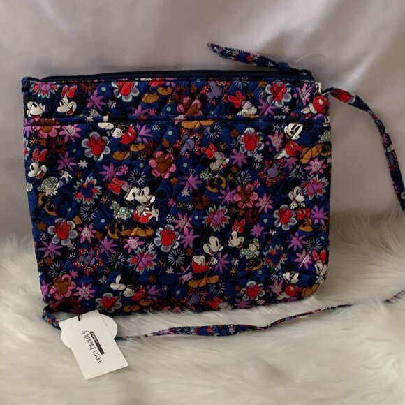 VERA BRADLEY X DISNEY Mickey & Minnie Sweet Floral Quilted Large Hipster Bag - Picture 1 of 4